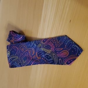 VERSE9 Colorful Paisley Print Tie